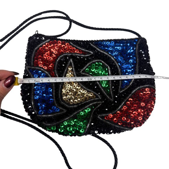 Vintage La Regale Handmade Sequin & Beaded Bag – Macau – Excellent Condition - Picture 4 of 9